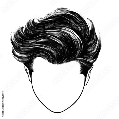 2D flat Hair Gel vector illustration, isolated on a white background.
