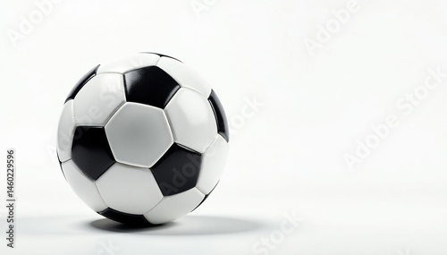New, pristine white football isolated on white, clean, pass