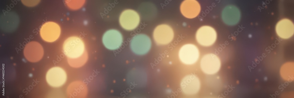 Fototapeta premium Abstract blurred bokeh lights create soft, dreamy background, background, purple