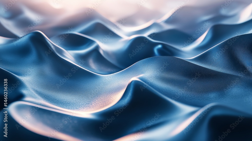 Obraz premium Detailed close-up view of flowing, textured fabric.