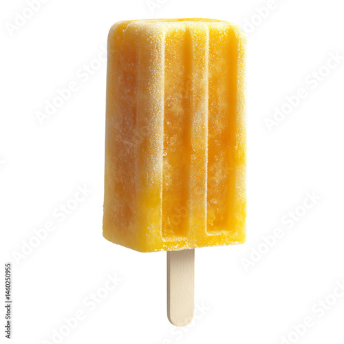 Luminous Frosty Fruit Pop Soft Mix of Mango and Coco Isolated on Transparent Background