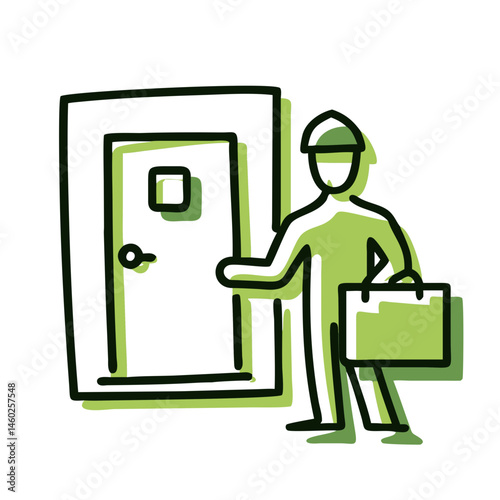 Efficient doorstep delivery service: fast and convenient home delivery with professional service provider for easy and reliable package drop-off