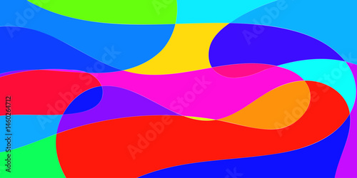 Vector Background of colorful liquid and fluid for summer collection, Cards, Posters, Flyers, Discs. Editable Background with Clipping Mask. Vector.