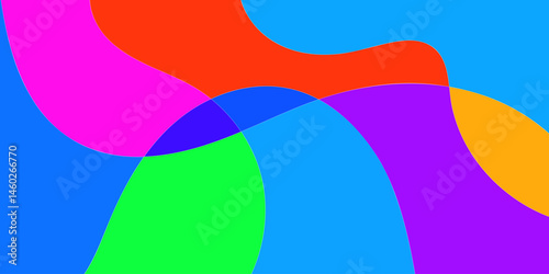 Vector Background of colorful liquid and fluid for summer collection, Cards, Posters, Flyers, Discs. Editable Background with Clipping Mask. Vector.