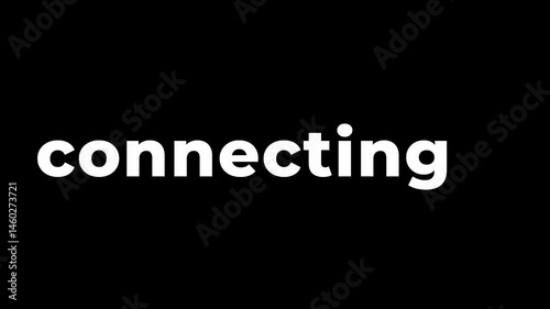 connecting animation with transparent background