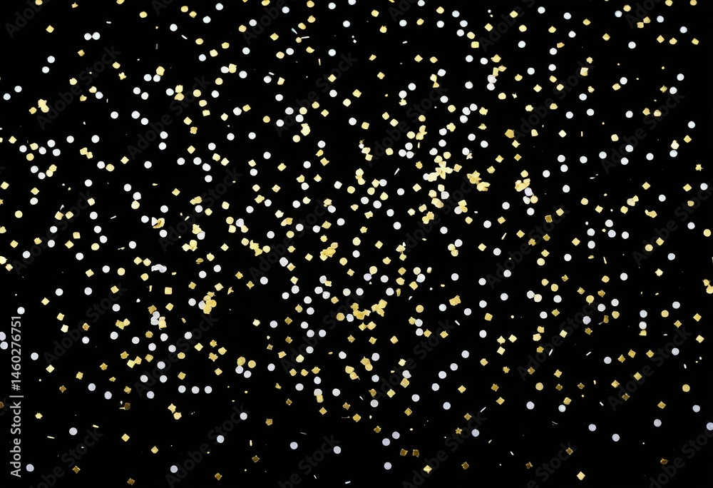a black background with gold confetti a black background with gold confetti