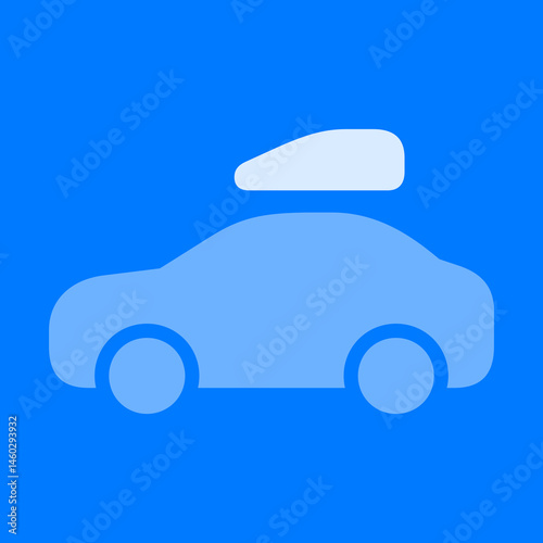 Filled Car Roof Cargo Carrier