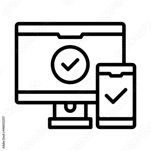 Obraz na płótnie responsive icon w salonie