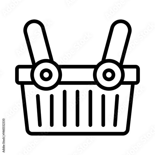 Obraz na płótnie shopping basket icon w salonie