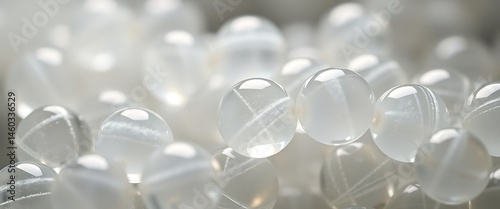 close up of a bunch of glass beads