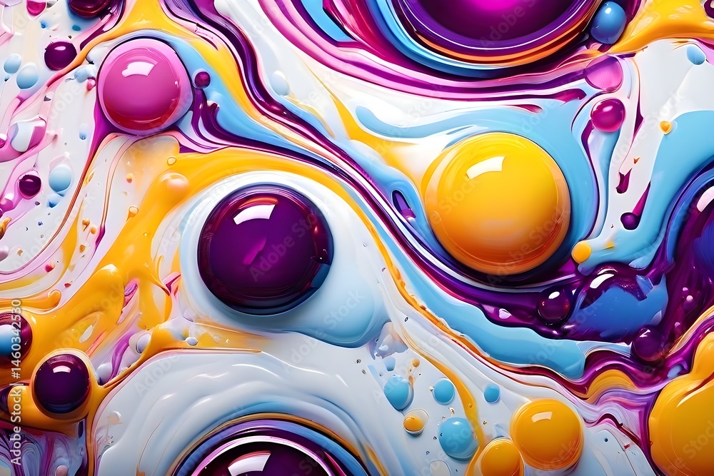 Obraz premium abstract background with bubbles