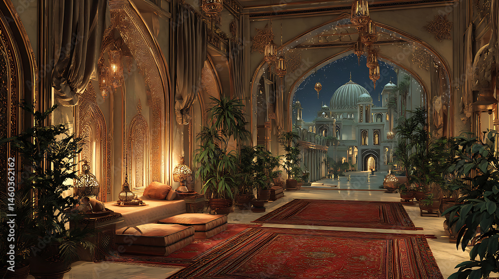 Obraz premium Arabian nights ramadan