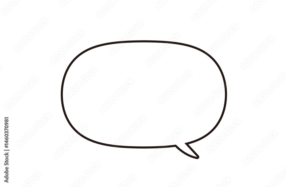 Fototapeta premium シンプルな吹き出し ベクター