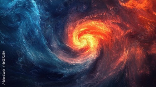 A swirling vortex of vibrant cosmic energies.