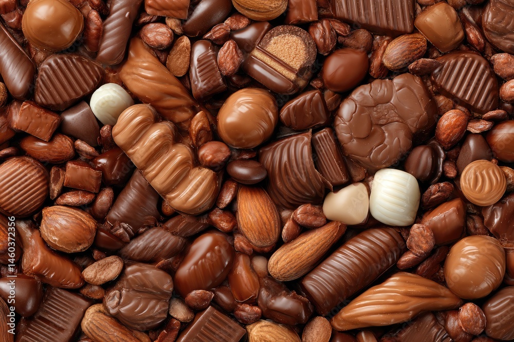 Assorted chocolates and nuts Assorted chocolates and nuts