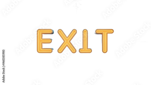 Wallpaper Mural Illuminated Exit Sign Graphic white transparent background Torontodigital.ca