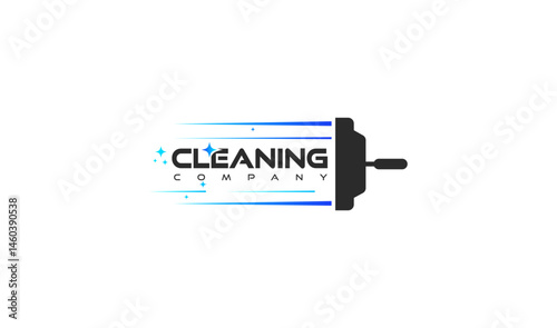 Cleaning Company Logo Squeegee, Speed, Sparkle, Shine