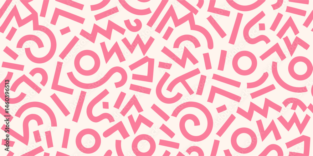Abstract Pink Geometric Pattern Seamless Texture Abstract Pink Geometric Pattern Seamless Texture