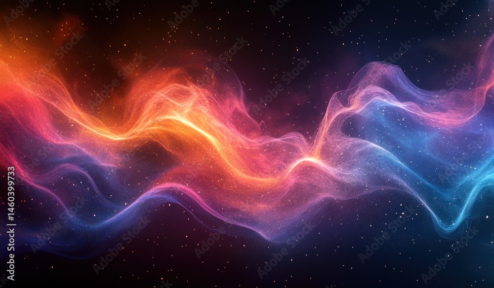 Cosmic energy wave, nebula background, abstract art, website header Cosmic energy wave, nebula background, abstract art, website header