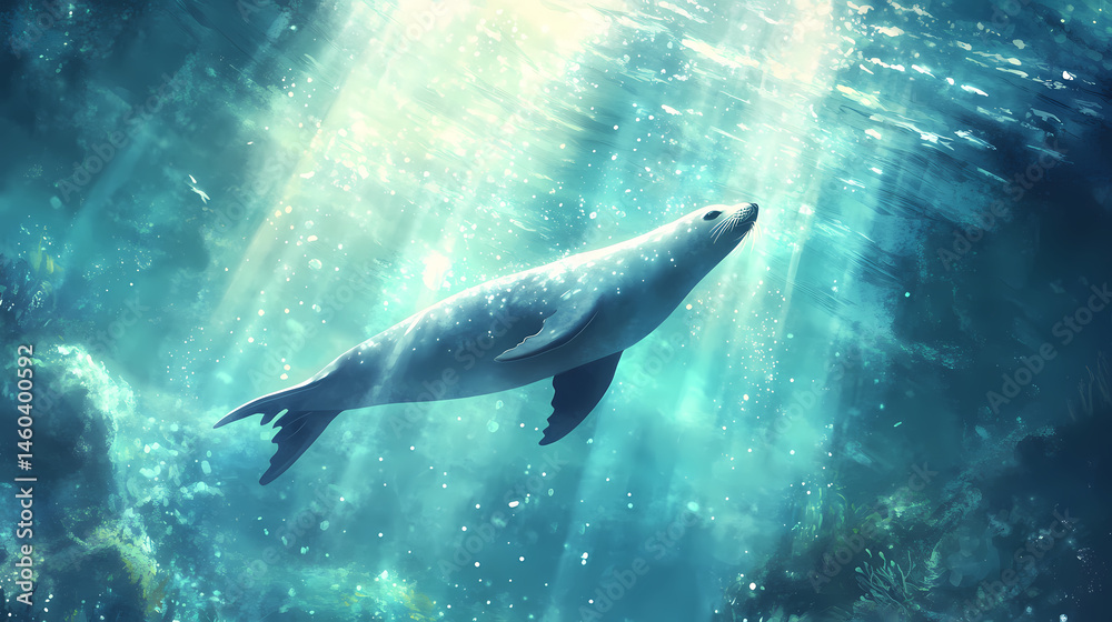 Obraz premium majestic sea lion