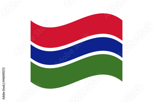 Free Download Flag of Gambia. Gambia wavy flag digital vector illustration. - GFXLoad
