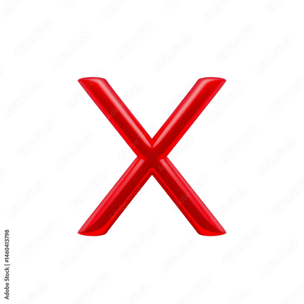 Obraz premium Stylized red cross icon on a white background