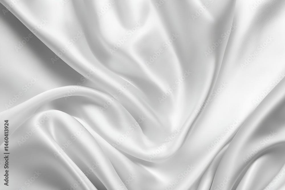 Draped White Silk Fabric Texture Draped White Silk Fabric Texture