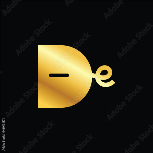 Letter D  piggy bank Logo Design
