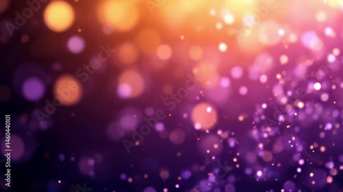Delicate Silver and Royal Purple Particles Drifting Downward Animation

