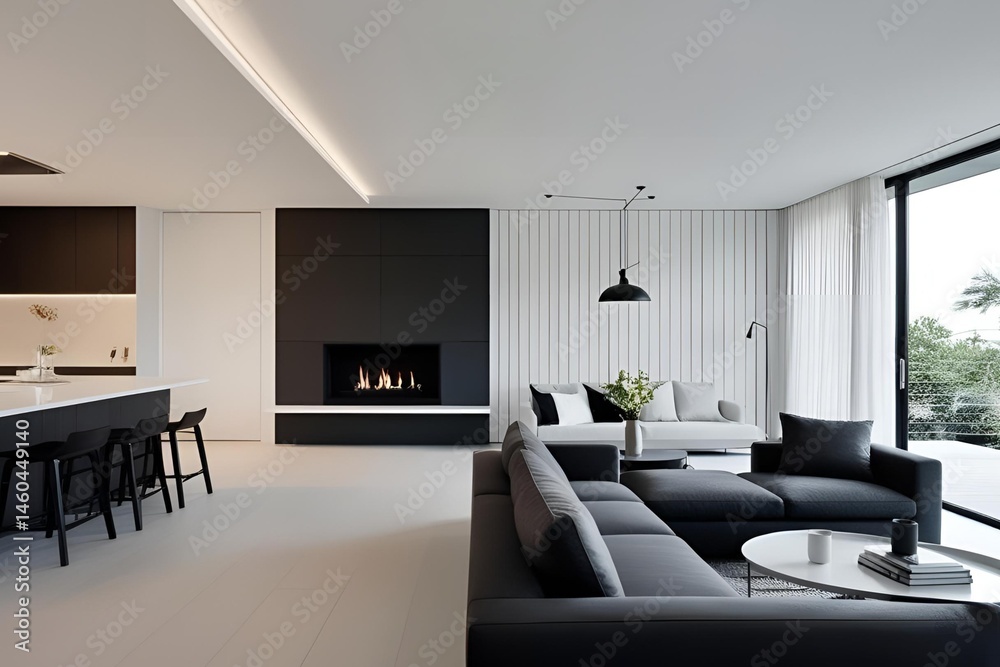 Fototapeta premium modern living room interior