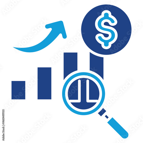 Economic Analysis Dual Tone Icon 