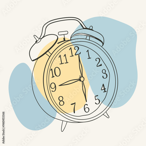 alarm clock vector illustration