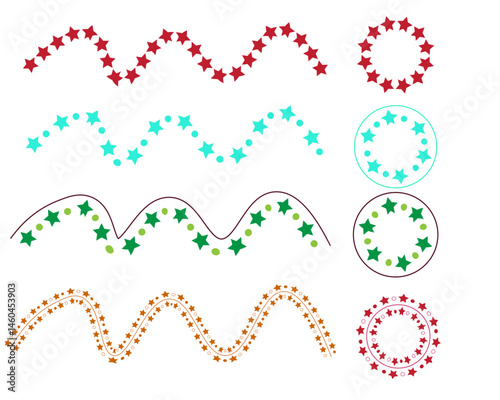 Colorful Pattern of brush lines 
