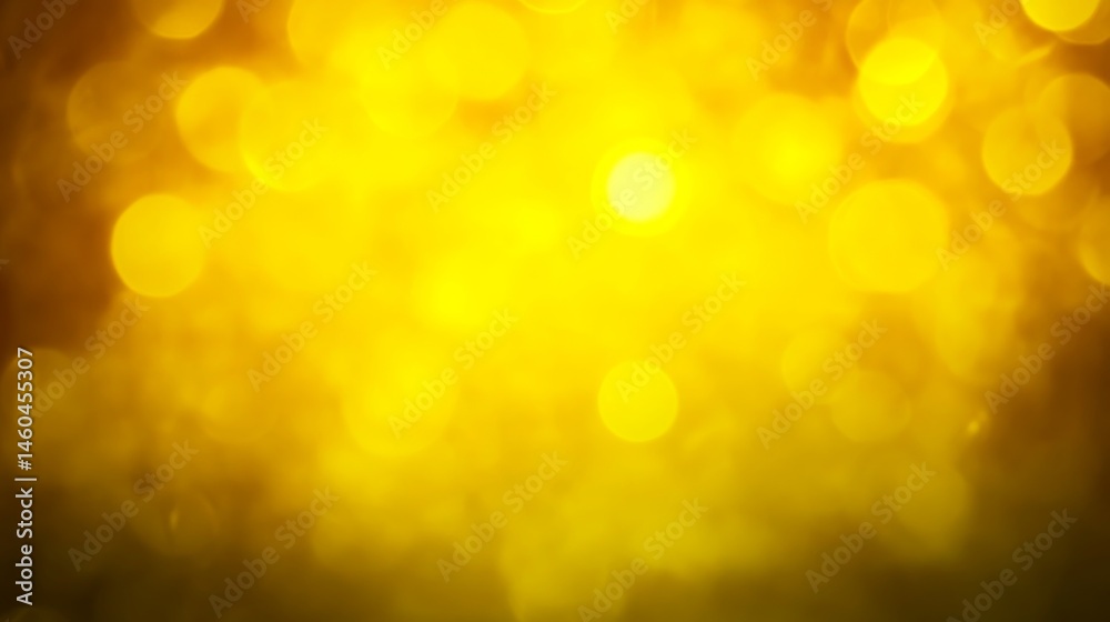 Obraz premium Golden Bokeh Background yellow gradient background