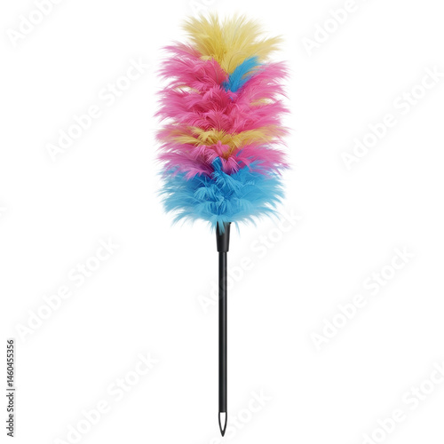 feather duster isolated on white