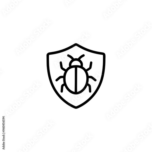 Bugproof icon or bug proof label vector isolated. Simple bug proof icon vector for your product high quality.