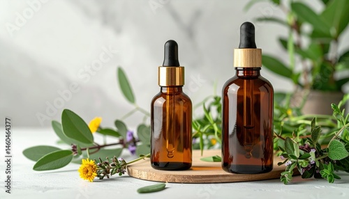 Nature in a Bottle Herbal Product Mockup Series 