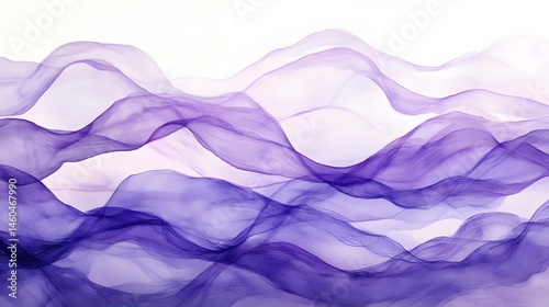 Abstract purple flowing forms