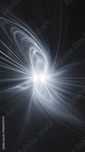 Abstract spiral lightburst
