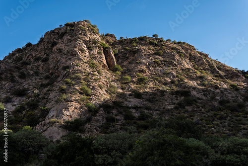 mountain landscape with blue sky