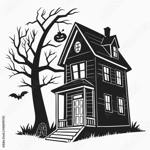 Happy Halloween icon vector illustration
