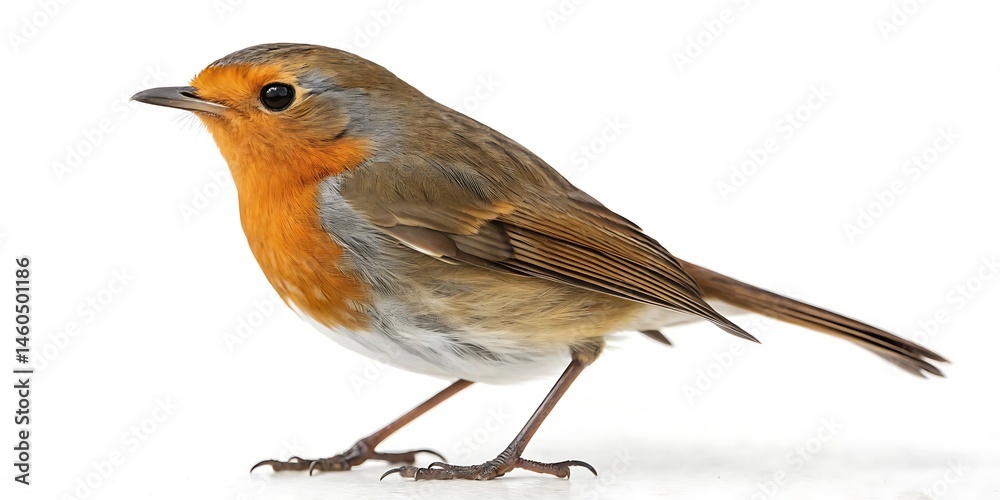 Fototapeta premium robin isolated on white background 