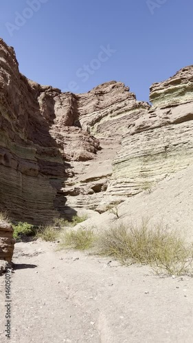 red rocks in the desert in Cafayate Argentina