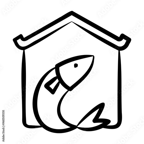 Fresh Fish Market Icon