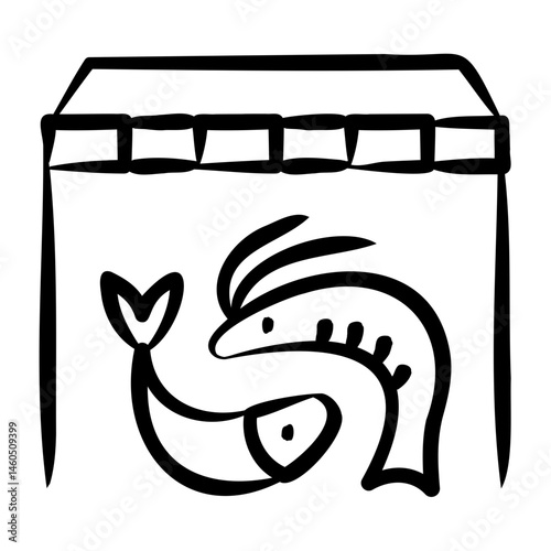Seafood Stall Icon