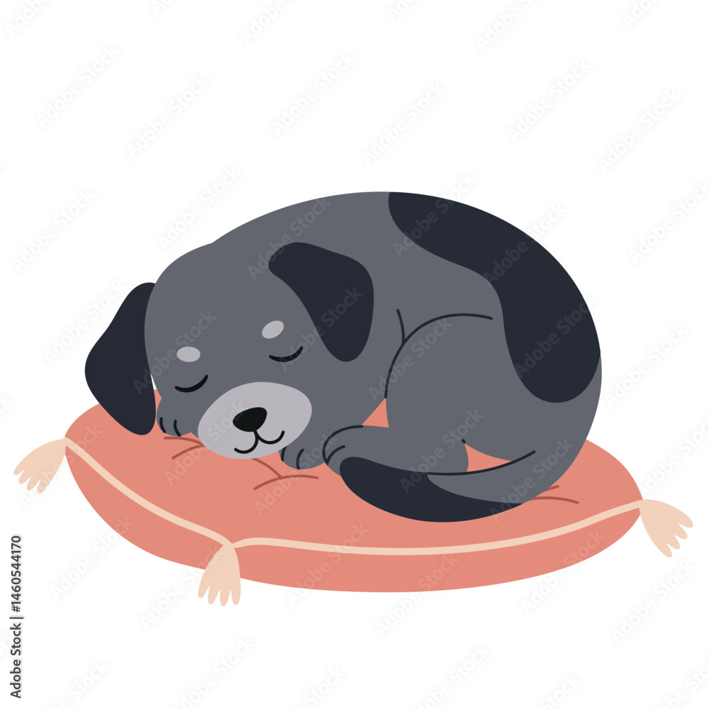 Fototapeta premium Cute toucan bird holding a flower wearing green hat cartoon vector illustration with orange and black colors 