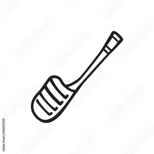 Isolated Outline Golf Club on Transparent Background Stock