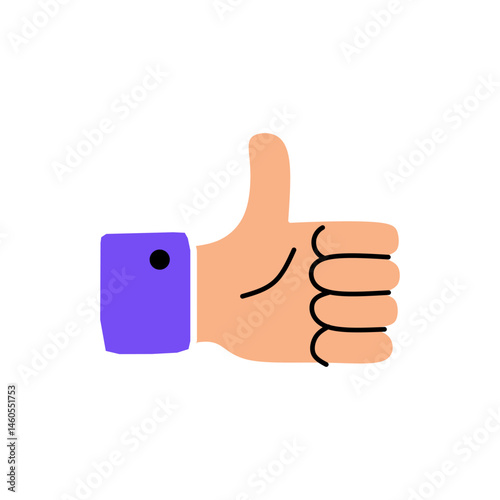 Clear vector illustration of hand gestures, ideal for social media, communication, and gesture recognition applications.