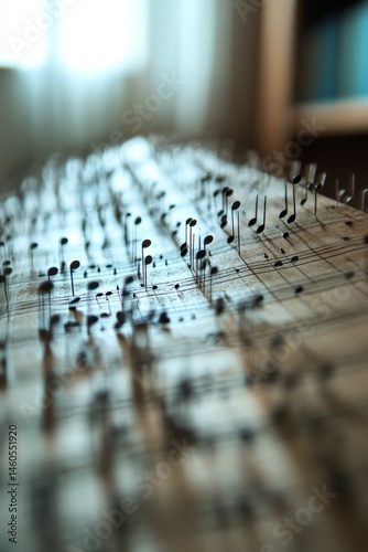 Minimalistic Music-Themed Background with Subtle Design Elements