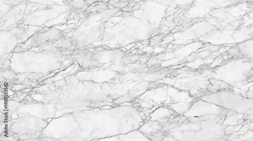 Hyper realistic seamless tile texture of natural white Carrara marble stone elegant flat lay showing fine grey veining polished surface ideal background architecture cut out isolated transparent